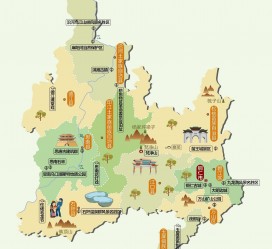 来宾旅游地图(旅游地图中国景点)